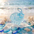 Figomo™ Squishy Medusa Océano | Llavero Antiestrés Kawaii Transparente