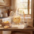 Figomo™ Squishy Oso de Queso Artesanal | Llavero Antiestrés Kawaii