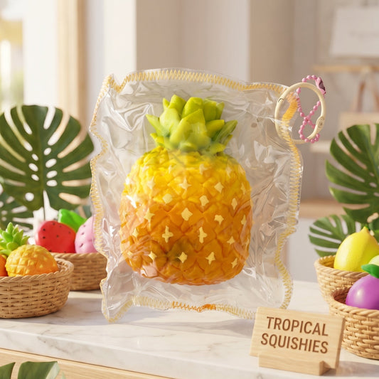Juguete Squishy de Piña de Silicona /Silicone Pineapple Squishy Toy