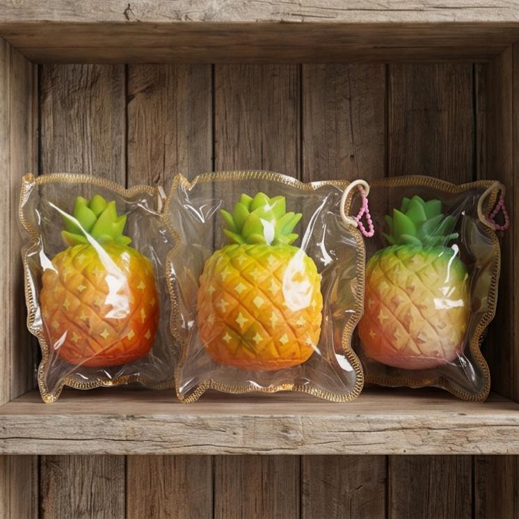 Juguete Squishy de Piña de Silicona /Silicone Pineapple Squishy Toy