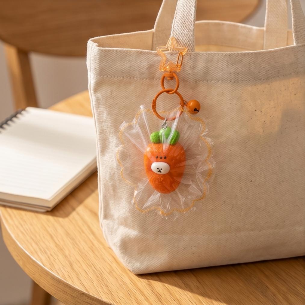 Juguete Squishy de Osito Zanahoria de Silicona/Silicone Carrot Bear Squishy Toy