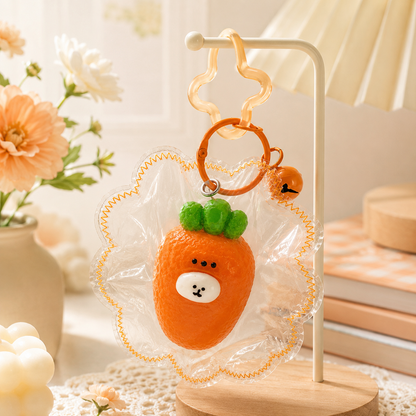 Juguete Squishy de Osito Zanahoria de Silicona/Silicone Carrot Bear Squishy Toy